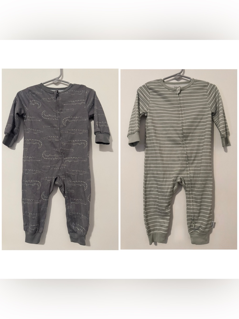 Bundle Of 2 Gerber Infant Boys Footless Pajamas